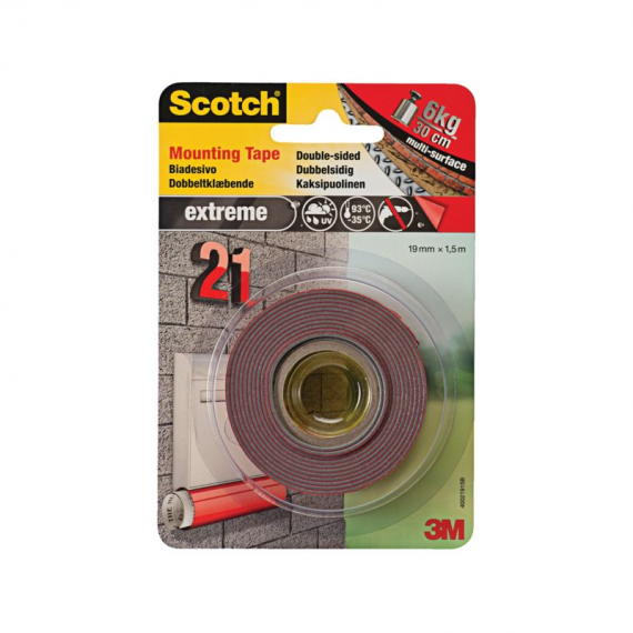 Scotch monteringstape ekstrem 9mm x 1.5m